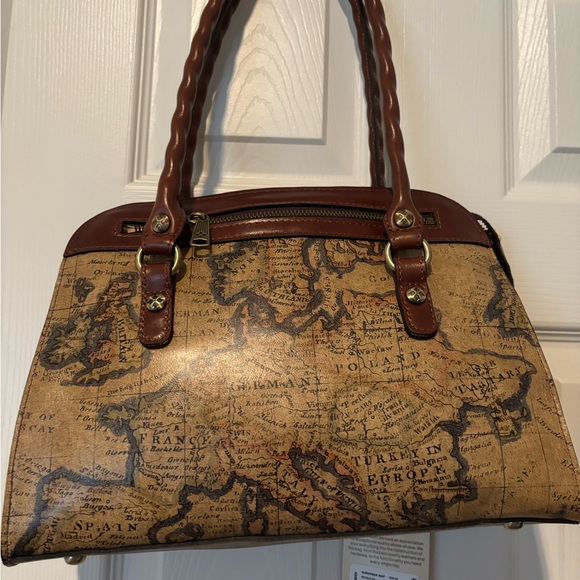 Patricia Nash Handbags - NWT Patrica Nash European Map Print Calvi Handbag